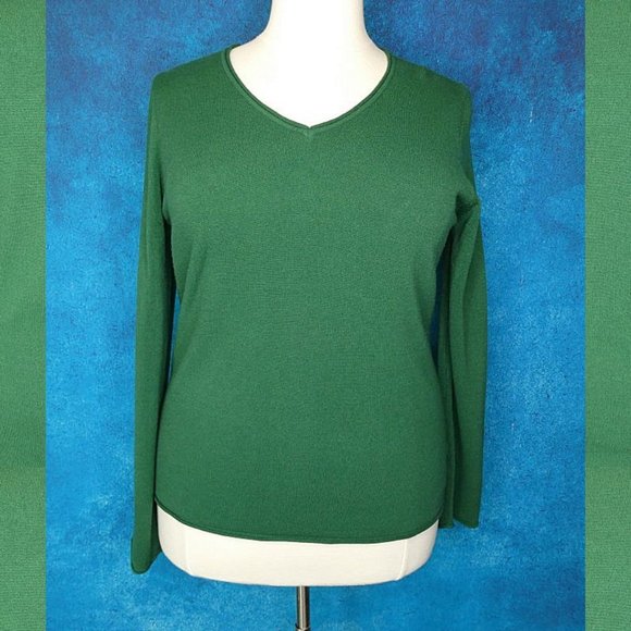 White Stag Green V Neck Sweater XXL - Picture 2 of 8